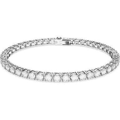 SWAROVSKI PULSERA TENNIS MATRIX RODIO EXTRA LARGE | TRANSPARENTE - 1