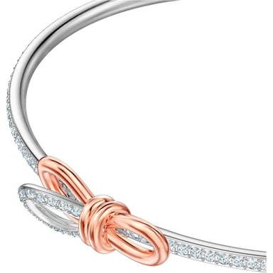 SWAROVSKI PULSERA BANGLE BOW LIFELONG MIXTO ORO ROSA Y RODIO | PLATA - 2