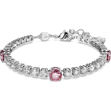 SWAROVSKI PULSERA TENNIS MATRIX RODIO | ROSA - 1