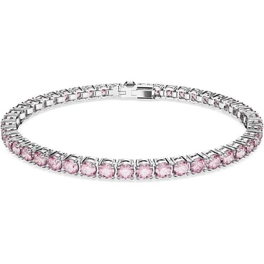 SWAROVSKI PULSERA TENNIS MATRIX RODIO MEDIUM | ROSA - 1