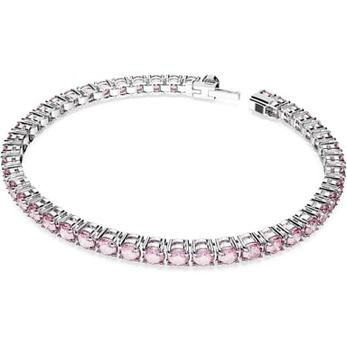SWAROVSKI PULSERA TENNIS MATRIX RODIO MEDIUM | ROSA - 2