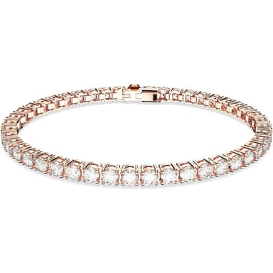 SWAROVSKI PULSERA TENNIS MATRIX ORO ROSA LARGE | ORO ROSA - 1