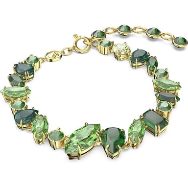 SWAROVSKI PULSERA CRISTALES MIXTOS GEMA ORO | VERDE - 1