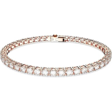 SWAROVSKI PULSERA TENNIS MATRIX ORO ROSA SMALL | ORO ROSA - 1