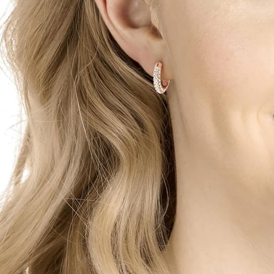 SWAROVSKI ARETES HOOP STONE ORO ROSA | ORO ROSA - 3