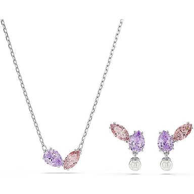 SWAROVSKI X ARIANA GRANDE SET JOYERÍA CRISTALES RODIO | MULTICOLOR - 1