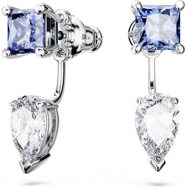 SWAROVSKI ARETES COLGANTES MIXTO MESMERA RODIO | PLATEADO/AZUL - 1