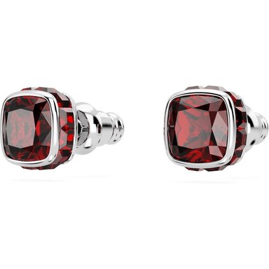 SWAROVSKI ARETES STUD CUADRADO BIRTHSTONE ENERO | ROJO OSCURO - 3