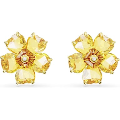 SWAROVSKI ARETES STUD FLOR FLORERE ORO | AMARILLO - 1