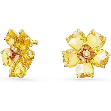 SWAROVSKI ARETES STUD FLOR FLORERE ORO | AMARILLO - 2