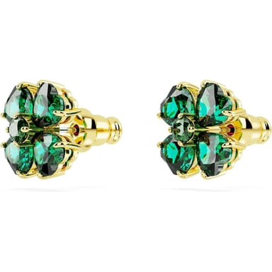 SWAROVSKI ARETES STUD TREBOL IDYLLIA ORO | VERDE - 3