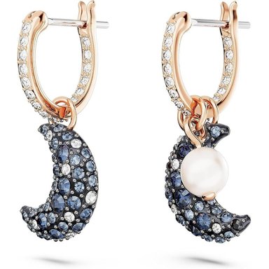 SWAROVSKI ARETES COLGANTES LUNA SUBLIMA ORO ROSA | ORO ROSA/OSCURO - 3