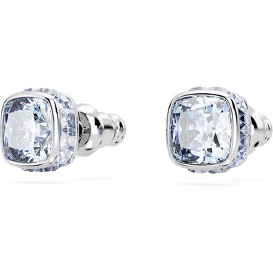 SWAROVSKI ARETES STUD CUADRADO BIRTHSTONE MARZO RODIO | AZUL - 3