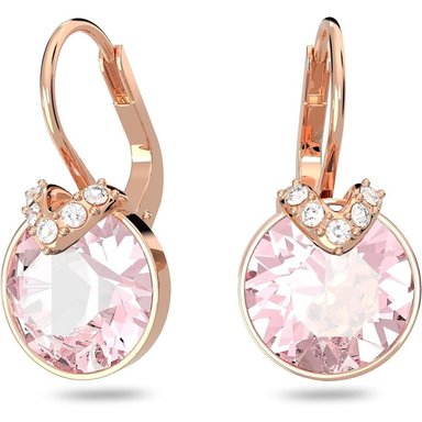 SWAROVSKI ARETES COLGANTES BELLA V ORO ROSA | ROSA - 1