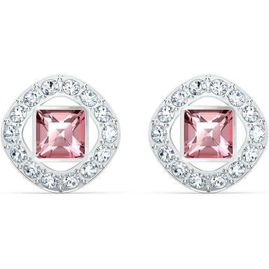 SWAROVSKI ARETES STUD CUADRADO ANGELIC SQUARE RODIO | ROSA - 1