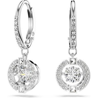 SWAROVSKI ARETES DROP UNA RODIO | TRANSPARENTE - 1