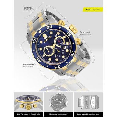 RELOJ INVICTA PRO DIVER SCUBA CUARZO 48 MM HOMBRE - 3