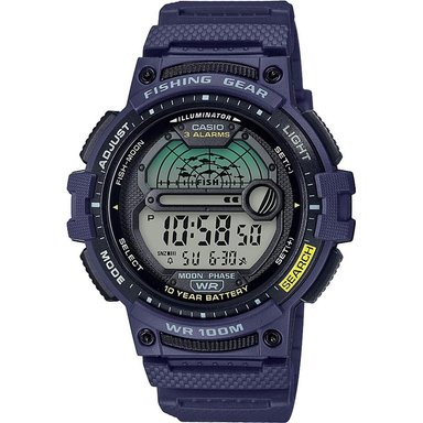 RELOJ CASIO DIGITAL FISHING TIMER HOMBRE | AZUL - 1