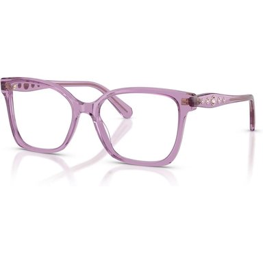 SWAROVSKI MONTURA CUADRADO SK2061 53 MM MUJER | TRANSPARENT AMETHYST/DEMO LENS - 2
