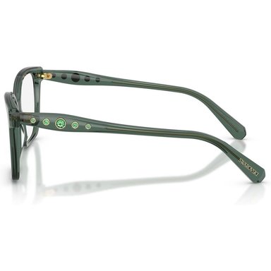SWAROVSKI MONTURA CUADRADO SK2061 55 MM MUJER | TRANSPARENT GREEN/DEMO LENS - 3