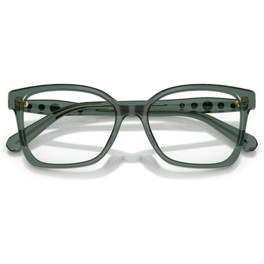 SWAROVSKI MONTURA CUADRADO SK2061 55 MM MUJER | TRANSPARENT GREEN/DEMO LENS - 5