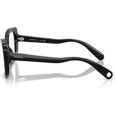 SWAROVSKI MONTURA MARIPOSA SK2066U 53 MM MUJER | BLACK/CRYSTAL/DEMO LENS - 3