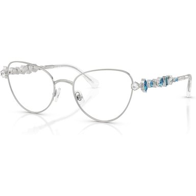 SWAROVSKI MONTURA SK1024 53 MM MUJER | SILVER/DEMO LENS - 2