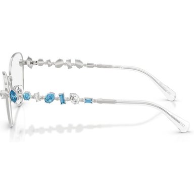 SWAROVSKI MONTURA SK1024 53 MM MUJER | SILVER/DEMO LENS - 3