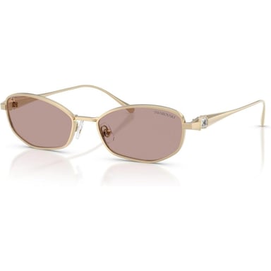 SWAROVSKI LENTES DE SOL SK7042 55 MM MUJER | PALE GOLD/CRYSTAL/LIGHT PURPLE BROWN - 2