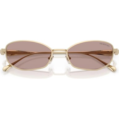 SWAROVSKI LENTES DE SOL SK7042 55 MM MUJER | PALE GOLD/CRYSTAL/LIGHT PURPLE BROWN - 5