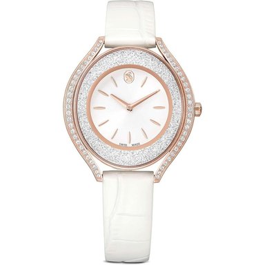 SWAROVSKI RELOJ CRYSTALLINE AURA PARA MUJER | WHITE, ROSE GOLD-TONE FINISH - 1