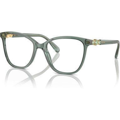 SWAROVSKI MONTURA CUADRADO SK2020 54 MM MUJER | TRANSPARENT GREEN/DEMO LENS - 2