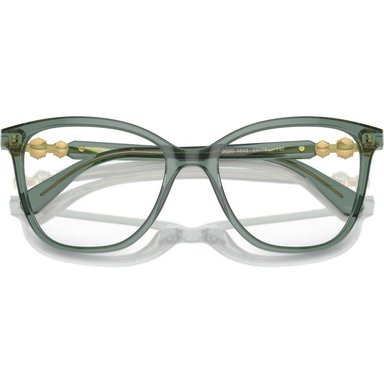 SWAROVSKI MONTURA CUADRADO SK2020 54 MM MUJER | TRANSPARENT GREEN/DEMO LENS - 5