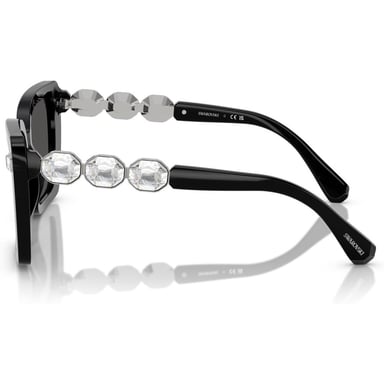 SWAROVSKI LENTES DE SOL CUADRADO SK6032F 55 MM MUJER | BLACK/DARK GREY - 3