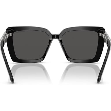 SWAROVSKI LENTES DE SOL CUADRADO SK6032F 55 MM MUJER | BLACK/DARK GREY - 4