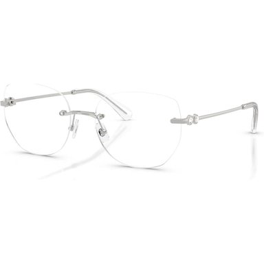 SWAROVSKI MONTURA SK1038 56 MM MUJER | SILVER/DEMO LENS - 2