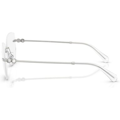 SWAROVSKI MONTURA SK1038 56 MM MUJER | SILVER/DEMO LENS - 3