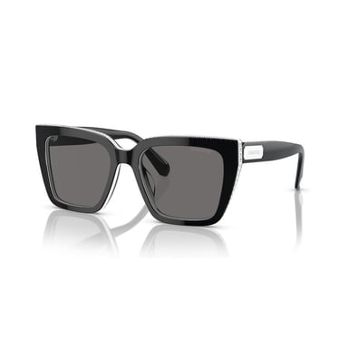 SWAROVSKI LENTES DE SOL CUADRADO SK6013 54 MM MUJER | BLACK/DARK GREY POLARIZED - 2