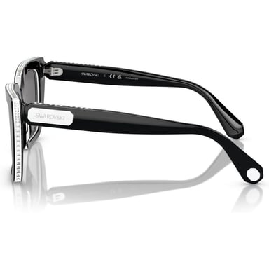 SWAROVSKI LENTES DE SOL CUADRADO SK6013 54 MM MUJER | BLACK/DARK GREY POLARIZED - 3
