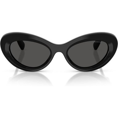 SWAROVSKI MONTURA SK6061U 51 MM MUJER | BLACK/SILVER/DARK GREY - 1
