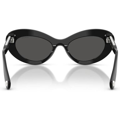 SWAROVSKI MONTURA SK6061U 51 MM MUJER | BLACK/SILVER/DARK GREY - 4