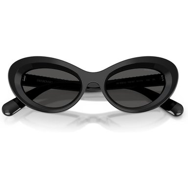 SWAROVSKI MONTURA SK6061U 51 MM MUJER | BLACK/SILVER/DARK GREY - 5