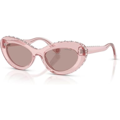 SWAROVSKI LENTES DE SOL SK6061U 51 MM MUJER | TRANSPARENT DARK PINK/LIGHT PURPLE BROWN - 2