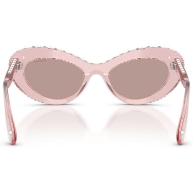 SWAROVSKI LENTES DE SOL SK6061U 51 MM MUJER | TRANSPARENT DARK PINK/LIGHT PURPLE BROWN - 4