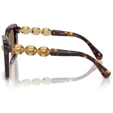 SWAROVSKI LENTES DE SOL CUADRADO SK6032 55 MM MUJER | HAVANA/DARK BROWN - 3