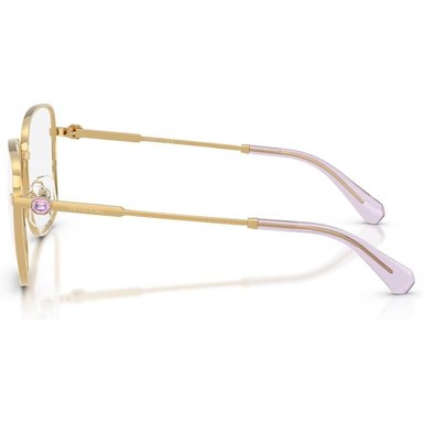 SWAROVSKI MONTURA CUADRADO SK1036 55 MM MUJER | GOLD/LIGHT VIOLET/DEMO LENS - 3