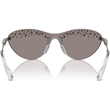 SWAROVSKI LENTES DE SOL RECTANGULAR SK7023 33 MM MUJER | GUNMETAL/LIGHT GREY MIRRORED SILVER - 4