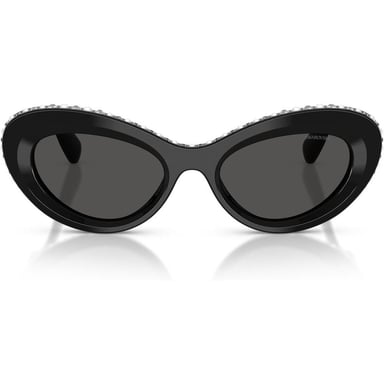 SWAROVSKI LENTES DE SOL SK6061U 51 MM MUJER | BLACK/CRYSTAL/DARK GREY - 1