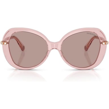 SWAROVSKI LENTES DE SOL SK6059 55 MM MUJER | TRANSPARENT DARK PINK/LIGHT PURPLE BROWN - 1
