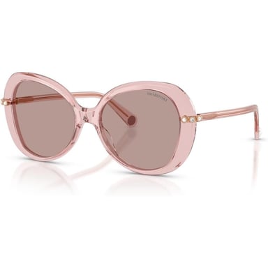 SWAROVSKI LENTES DE SOL SK6059 55 MM MUJER | TRANSPARENT DARK PINK/LIGHT PURPLE BROWN - 2